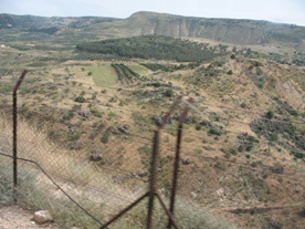 Granica na Wzgórzach Golan