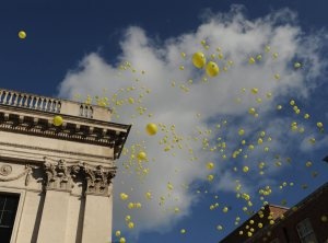 Dublin. Radość zwolenników Traktatu.