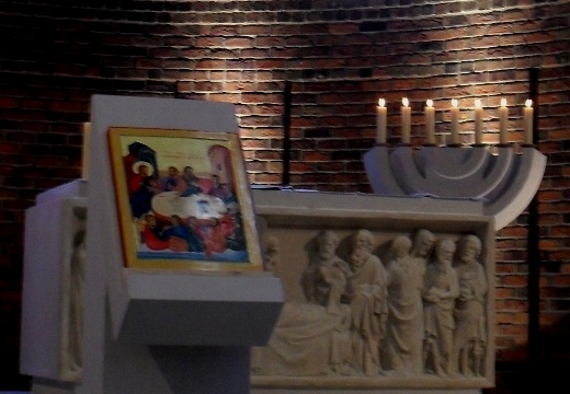 Ikona została na pulpicie po Mszy św.