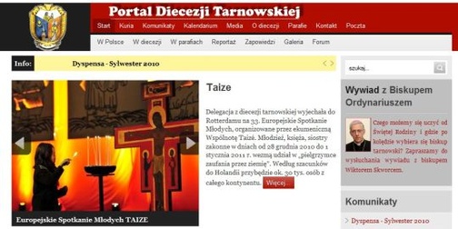 Nowa strona internetowa Diecezji Tarnowskiej