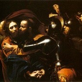 Michelangelo Merisi da Caravaggio, "Pojmanie Chrystusa", olej na płótnie, ok. 1598, Narodowa Galeria Irlandii, Dublin