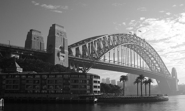 Paraliż na moście w Sydney