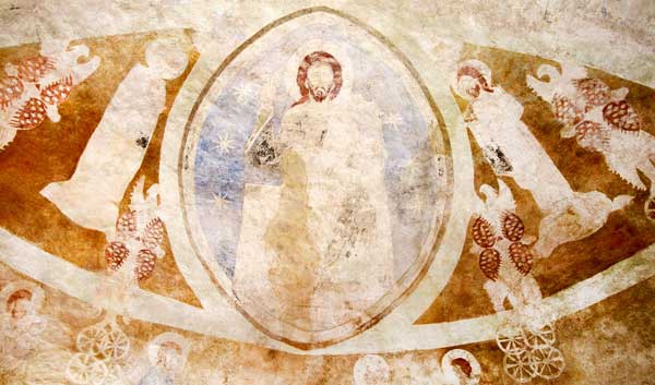 Najstarsze malowidło w Polsce: Chrystus zasiadający na tronie (XII wiek)