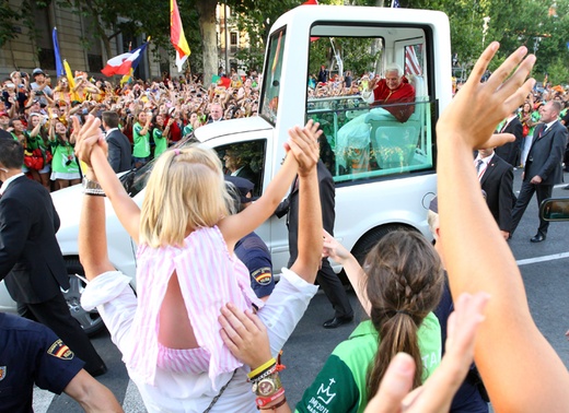 Papież i młodzież w Madrycie