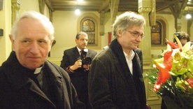 Jerzy Pilch i abp Damian Zimoń