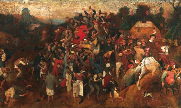 Pieter Breughel Starszy, „Wino w Dniu Świętego Marcina”, olej na płótnie, 1565–1568, Muzeum Prado, Madryt