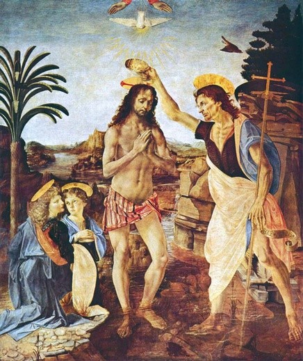Andrea del Verrocchio, „Chrzest Chrystusa”