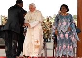 Powitanie papieża w Kotonu