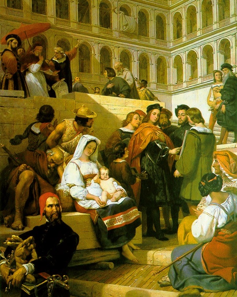 Horace Vernet (1789–1863), „Rafael i papież Leon X”,  Luwr, Paryż