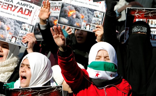 Tysiące demonstrantów w Syrii