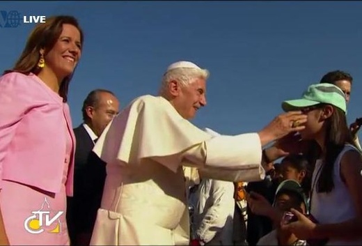 Powitanie papieża w Meksyku