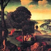 Joachim Patinir, „Krajobraz ze św. Janem Chrzcicielem nauczającym”