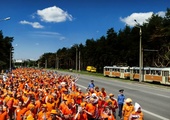 Pomarańczowy dzień w Charkowie