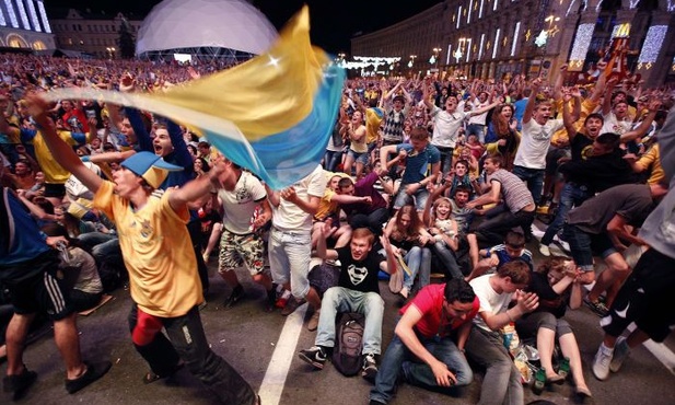 Dzika radość w Kijowie