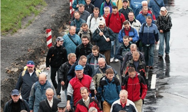 Pielgrzymka mężczyzn i młodzieńców do Piekar Śląskich, 2009 r.