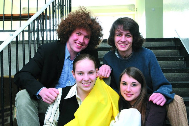Od lewej:Tymek, Dominik, Karolina i Marta