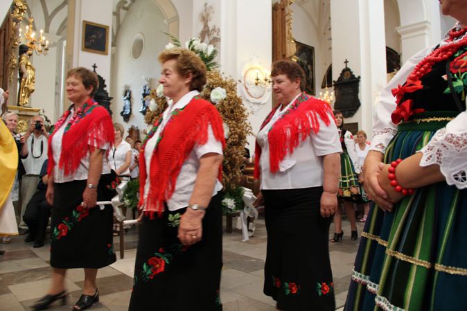 Dożynki w parafii katedralnej w Łowiczu