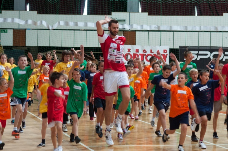 Siatkarski trening z Marcinem Możdżonkiem