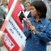 W marszu wzięli udział także najmłodsi Polacy