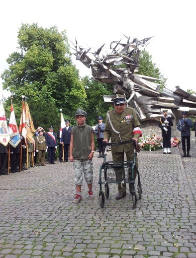 Uroczystości pod Pomnikiem Obrońców Poczty Polskiej w Gdańsku