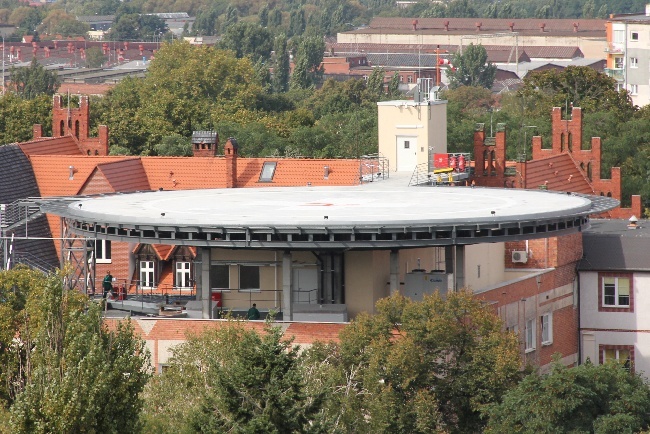 Nowoczesne lądowisko w zielonogórskim szpitalu