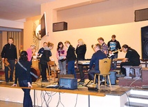 Próba przed koncertem organizowanym przez Archidiecezjalne Duszpasterstwo Młodzieży