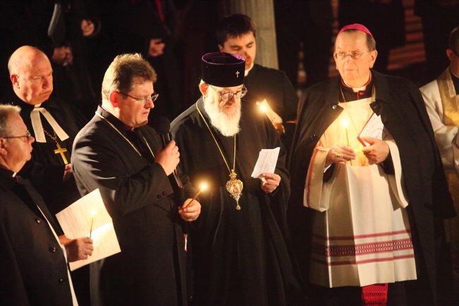 Abp Jeremiasz, abp Henryk Muszyński i bp Jerzy Samiec