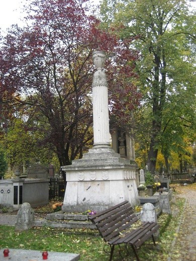 Cmentarz Rakowicki jesienią