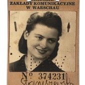Bilet miesięczny Haliny Olszewickiej, wystawiony na nazwisko Maria Staniszewska, na przejazdy linią tramwajową nr 19 w grudniu 1943 r.