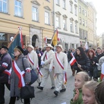 Świętowanie niepodległości na krakowskim Rynku Głównym