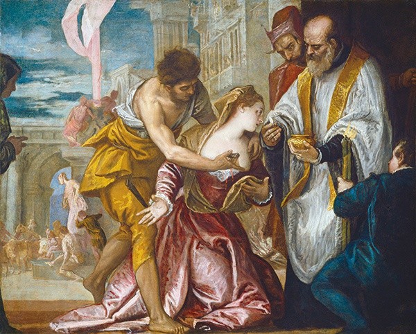 Paolo Caliari, zwany Veronese „Komunia św. Łucji”, olej na płótnie, ok. 1582, National Gallery of Art, Waszyngton