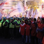 Demonstracja związkowców w Katowicach