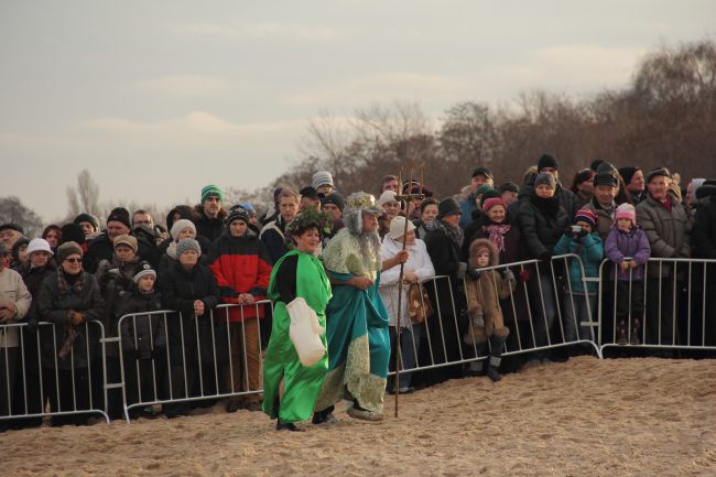 Powitanie nowego roku na plaży