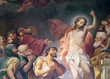 Niedowiarstwo św. Tomasza (fragment); J. C. Sing, kościół parafialny w Kietrzu