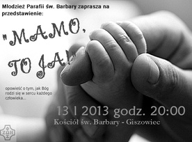 Spektakl "Mamo, to ja", 13 stycznia, Katowice-Giszowiec