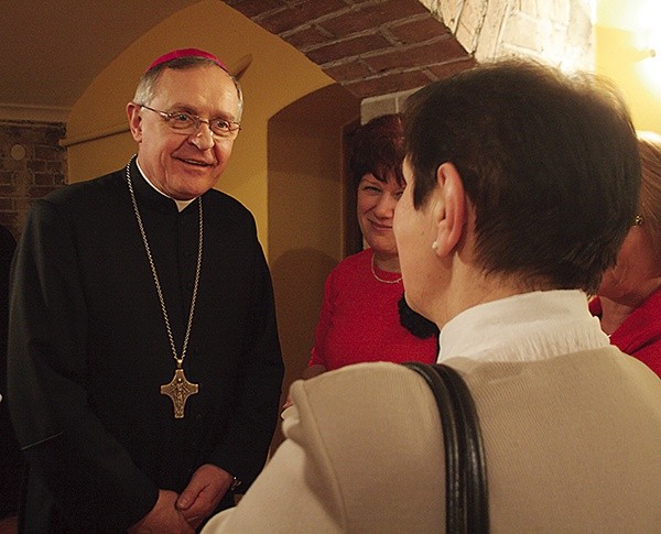 Na spotkaniu obecny był biskup diecezjalny