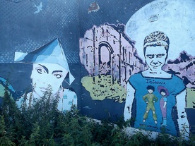 Fragment muralu Iwony Zając