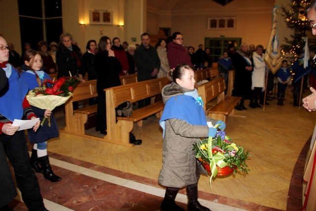 Powitanie patrona u bielskich pallotynów