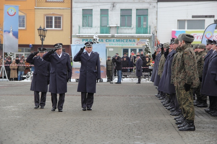 Powitanie żołnierzy w Sochaczewie