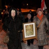 Uczestnicy marszu pokutnego w Olsztynie