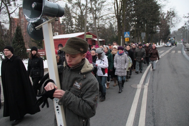 Droga Krzyżowa ulicami Kluczborka