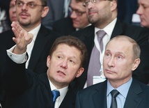 Prezes Gazpromu Aleksiej Miller i prezydent Władimir Putin wspólnie ustalają strategiczne cele gazowego monopolisty