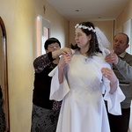 W tej sukni Paulina Kucińska składała ślub czystości w katedrze łowickiej