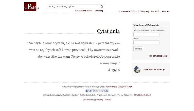 Nowa internetowa wyszukiwarka biblijna