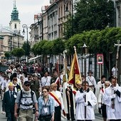 Procesja przeszła w VI Dniu Dziękczynienia Traktem Królewskim do Wilanowa