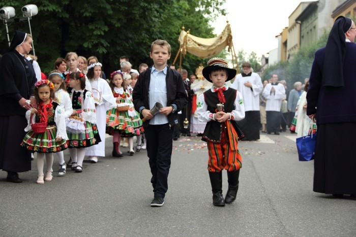 Procesja na zakończenie oktawy Bożego Ciała w Łowiczu