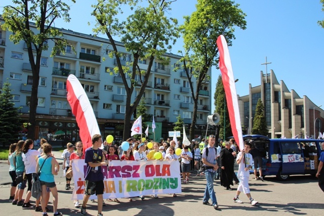 Marsz dla Życia i Rodziny w Oświęcimiu w 2012 r.