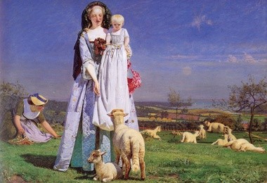 Ford Madox Brown 1821-1893, Pretty Baa-Lambs 1851-1859, Birmingham Museums and Art Gallery