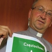 Ks. Józef Walusiak, główny przewodnik pieszej pielgrzymki na Jasną Górę.