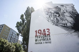 Mural wołyński na Woli